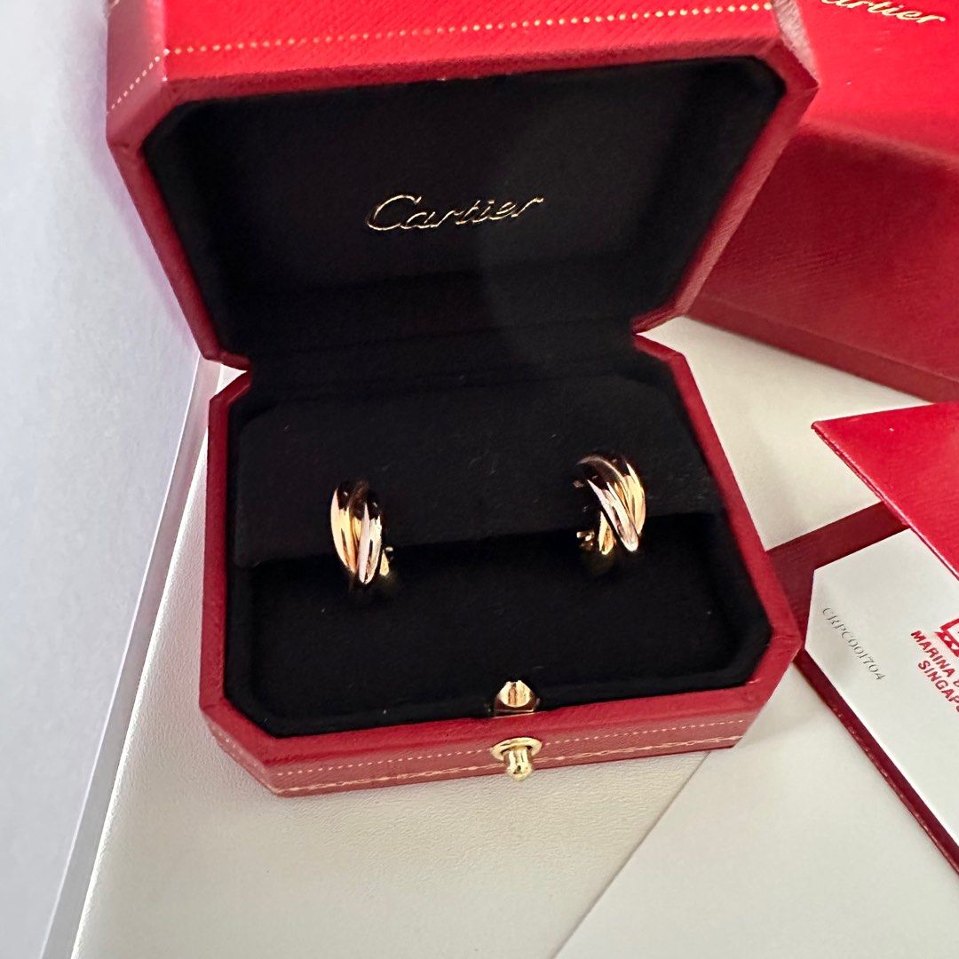 Cartier Trinity Earrings Luxury Accessories on Carousell