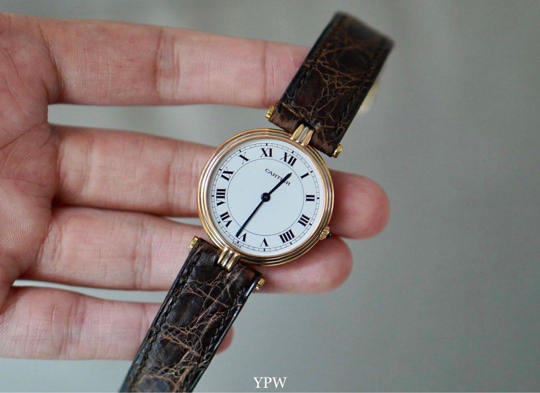 SALE Cartier Trinity Gold Vendome Luxury Watches on Carousell