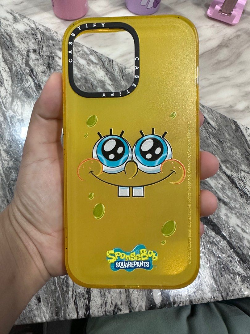 Casetify spongebob iphone 14 pro max, Mobile Phones & Gadgets 