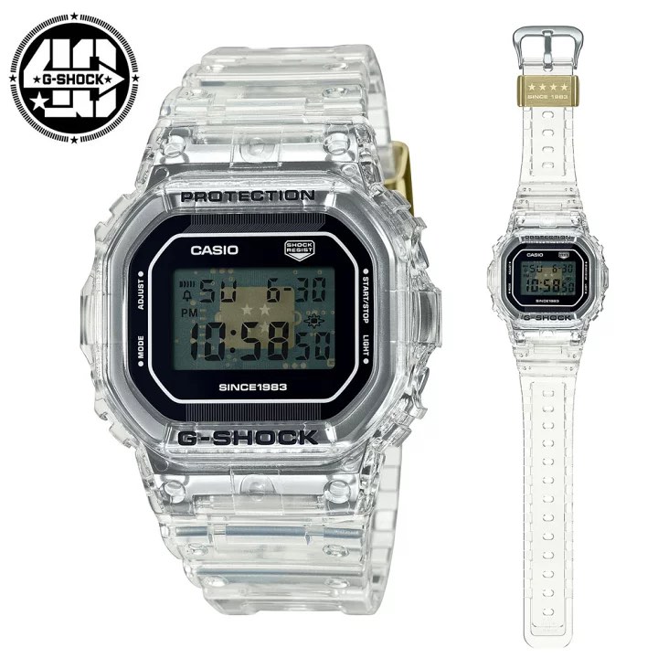 Casio G-SHOCK 40週年限定版手錶40th Clear Remix DIGITAL 5000