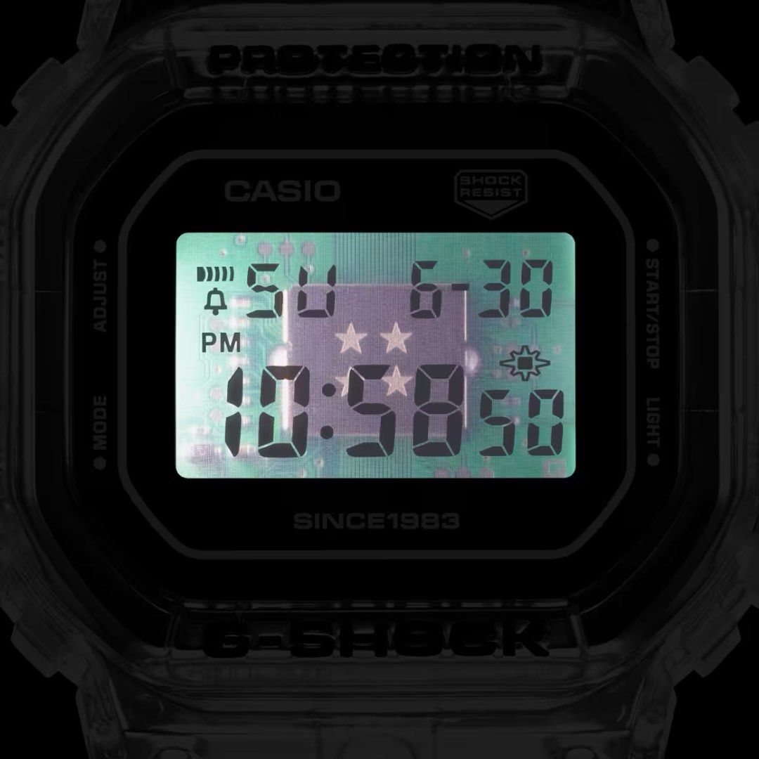 Casio G-SHOCK 40週年限定版手錶40th Clear Remix DIGITAL 5000 SERIES