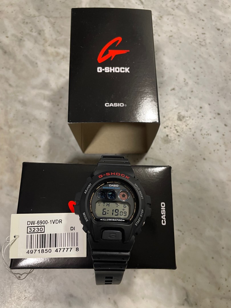 Casio G Shock DW 6900 1VDR Men s Fashion Watches Accessories