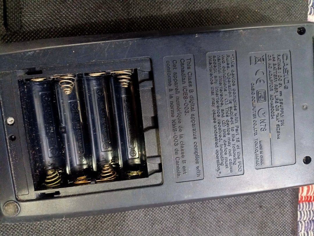 Casio printer calculator (Category: Office & Business Technology) located in Las Pinas. Submitted by quick_deals_great_finds2 (Listing ID 1241334752, Image 3). Description: Working condition calculator Printing not tested No battery case Selling as is.