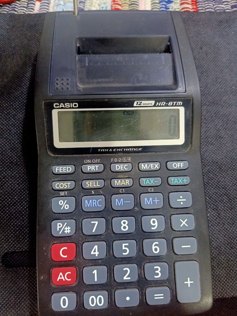 Casio printer calculator (Category: Office & Business Technology) located in Las Pinas. Submitted by quick_deals_great_finds2 (Listing ID 1241334752, Image 1). Description: Working condition calculator Printing not tested No battery case Selling as is.