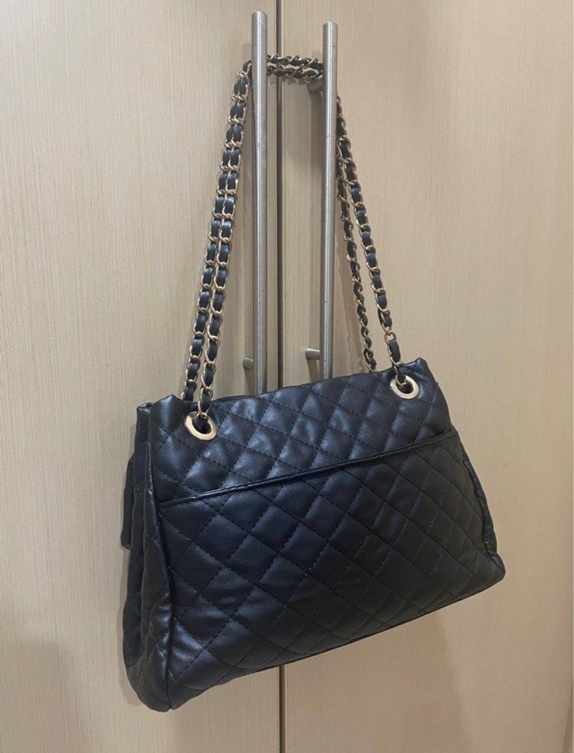 Chanel look like quilted pu leather bag jennie bag
