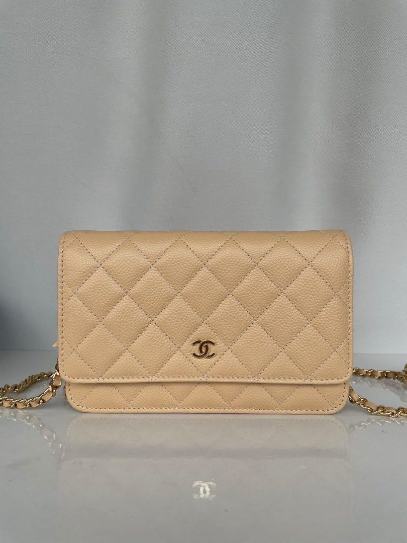 Chanel wallet on chain beige clair series 25