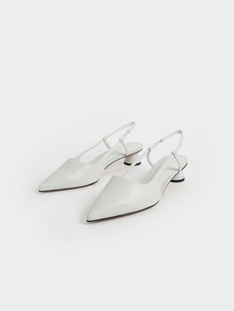 White slingback cheap