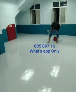 Cheap Epoxy painting service / Toilet floor and wall epoxy paint service/ Office Space epoxy paint service/ kitchen wall epoxy paint service.