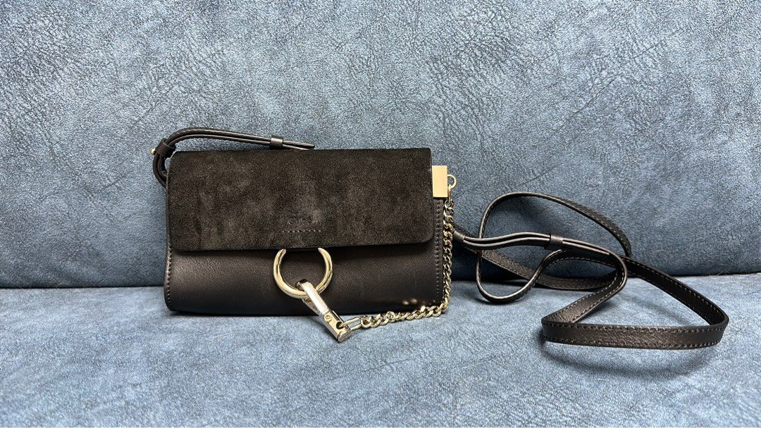 Chloé faye cheap wallet on strap