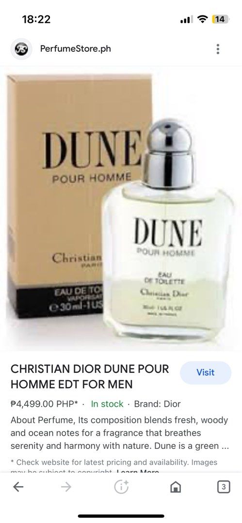 Nước hoa nữ Dior Dune Eau De Toilette EDT 50ml  100ml