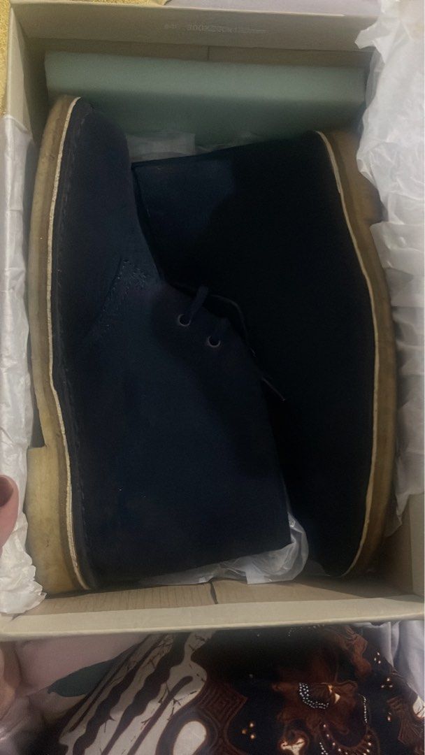 Clarks navy discount boots ladies