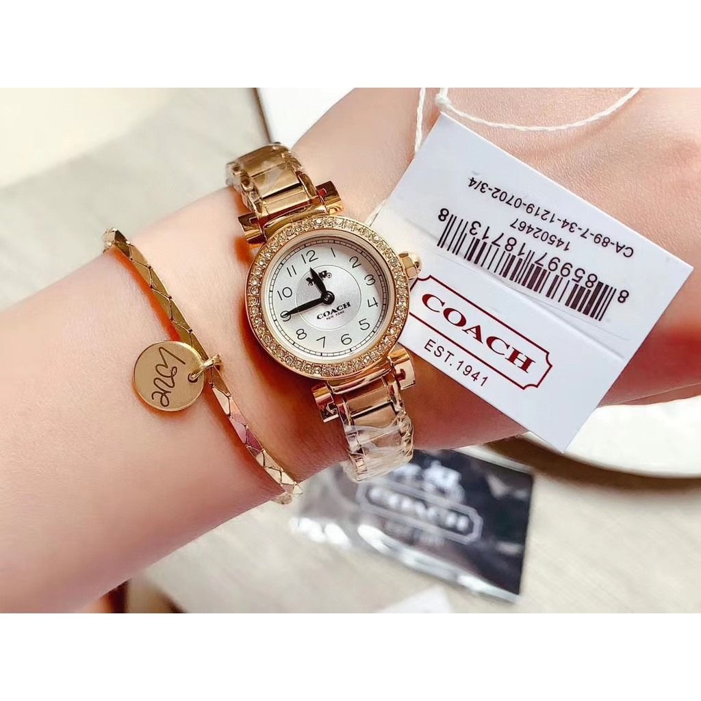 Coach madison watch rose gold clearance