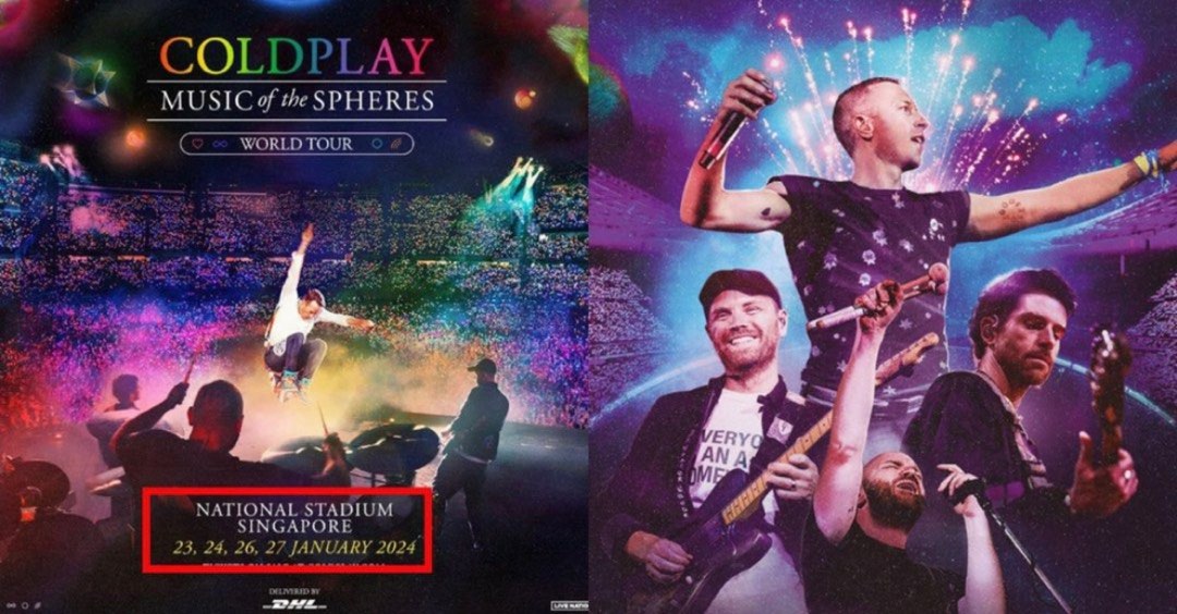 Coldplay Tickets Standing x 2, Tickets & Vouchers, Event Tickets on