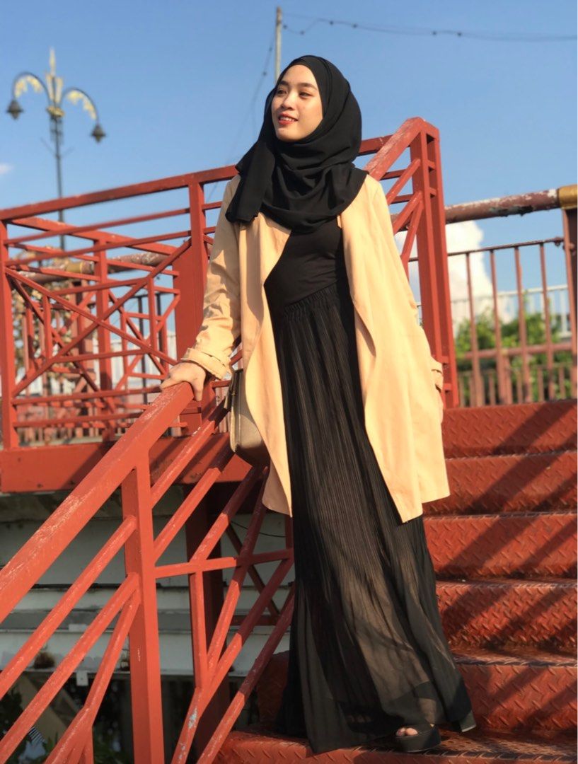 Korean style casual hijab sales