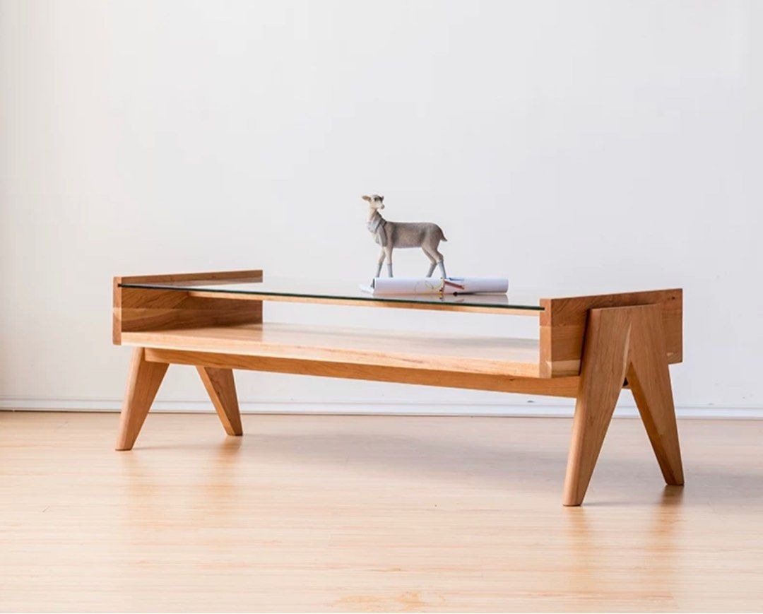 DEBRAH Japandi Coffee Table, Furniture & Home Living, Furniture, Tables ...