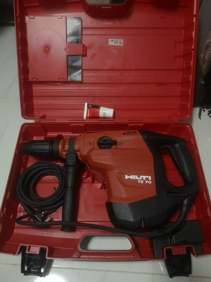 Drill/Rotary hammer Hilti TE 70-AVR, Furniture  Home Living, Home  Improvement  Organisation, Home Improvement Tools  Accessories on  Carousell