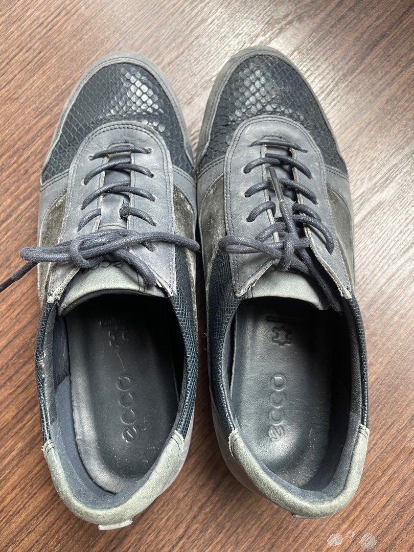 Ecco blue leather shoes on sale