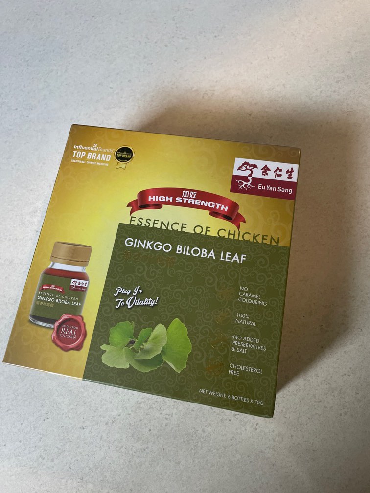 Eu Yan Sang Essence of Chicken Ginko Biloba Leaf, Health & Nutrition