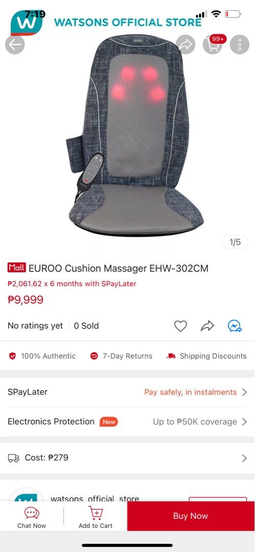 Euroo pillow massager online