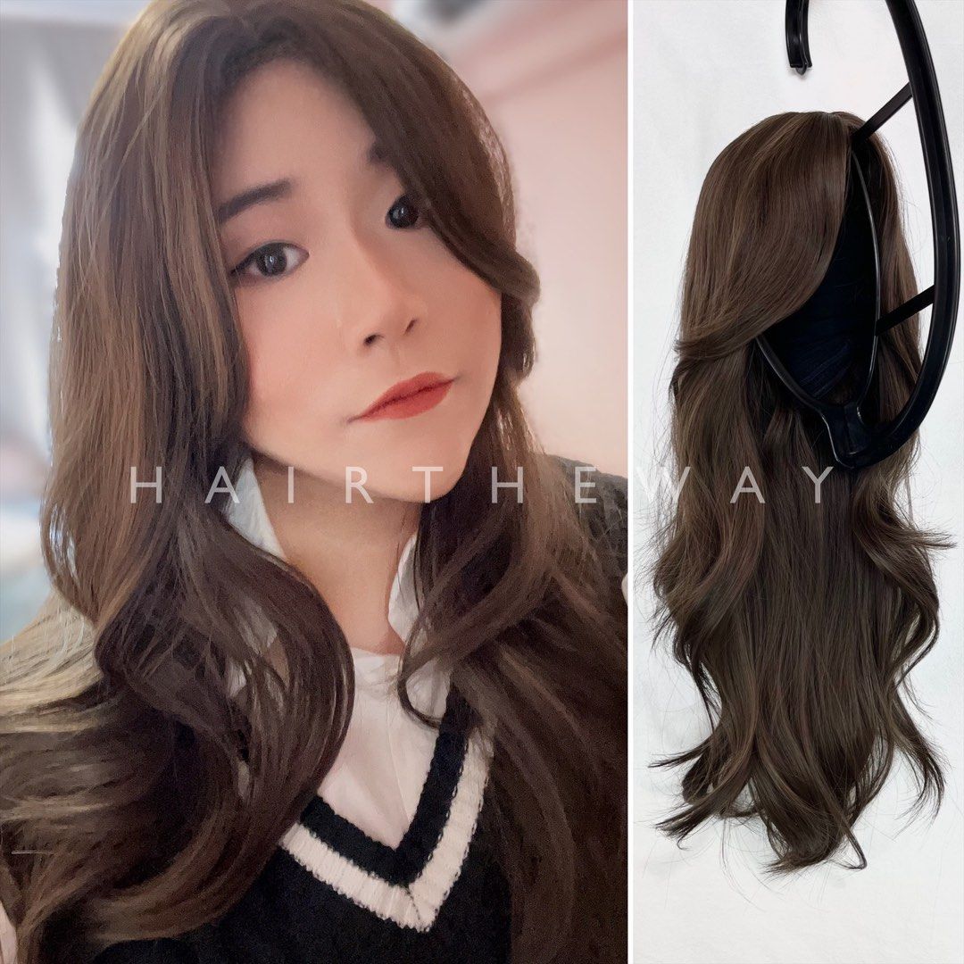 Hair wig centre top