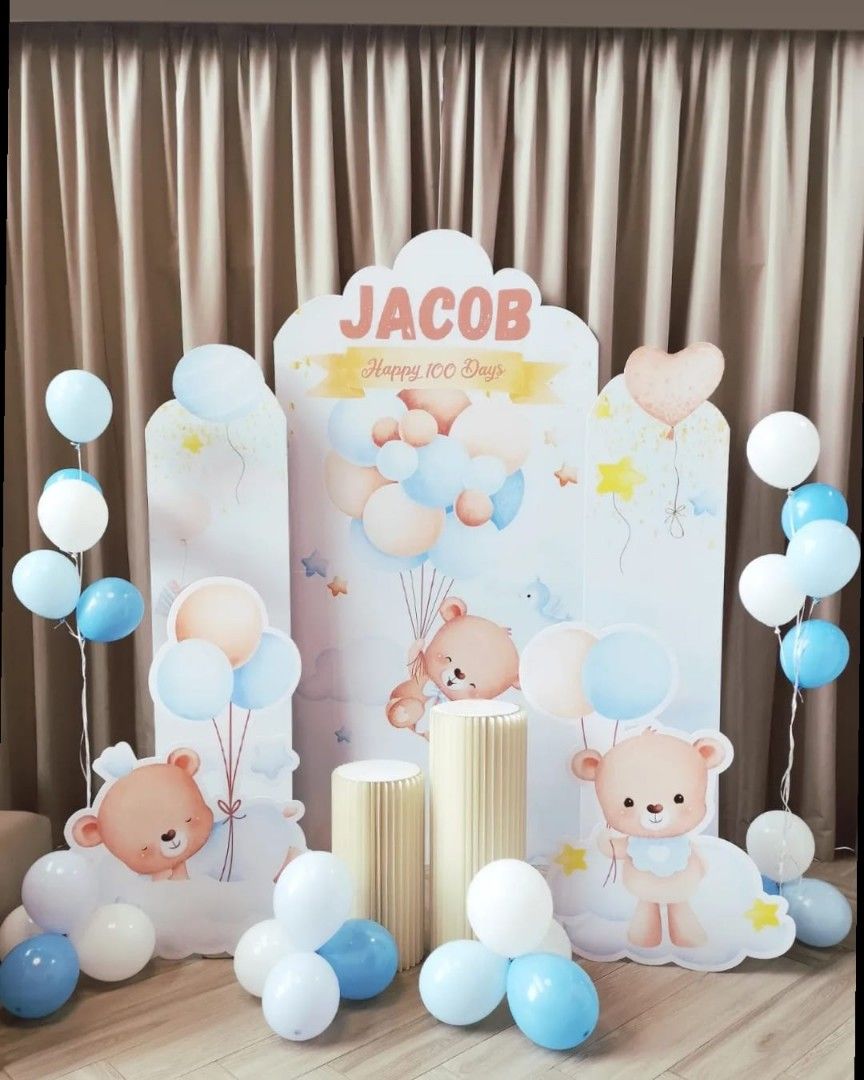 Event set up Birthday Party set up Backdrop printing standee and