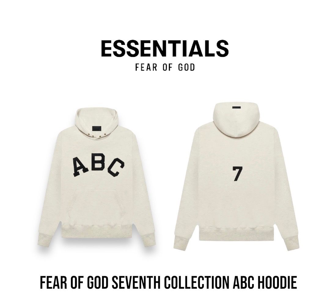 Fear Of God Seventh Collection ABC Hoodie Men s Fashion Tops Sets Hoodies on Carousell