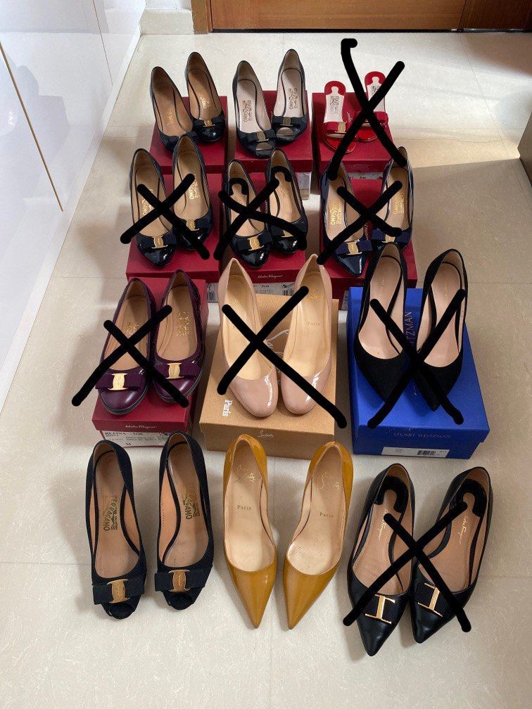 Ferragamo Christian Louboutin Stuart Weitzman Heels and flats Luxury Sneakers Footwear on Carousell