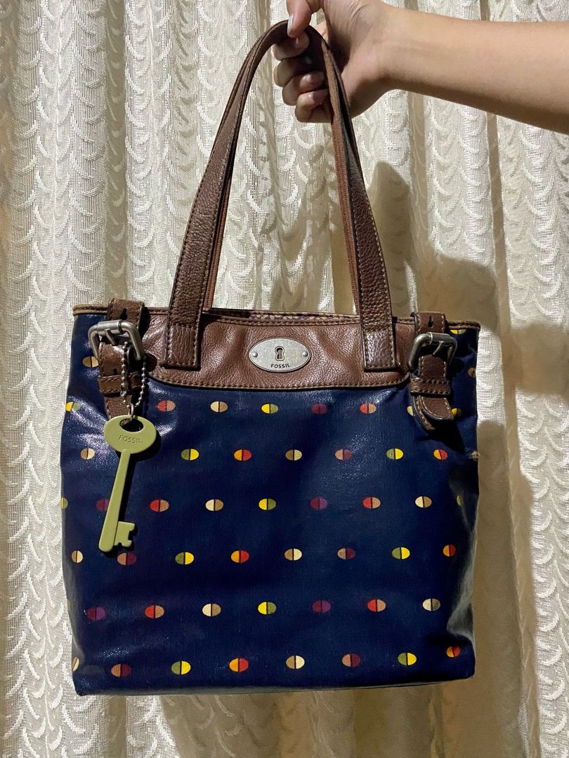 Fossil coated canvas clearance bags