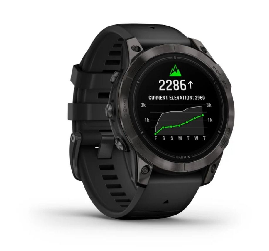 Garmin Epix Pro Gen 2 Sapphire Edition 47 mm Titanium with Whitestone Band Carbon Gray DLC Titanium with Black Band