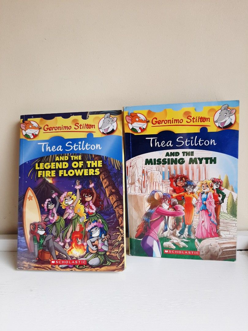 PLASTIC WRAPPED Geronimo and Thea Stilton (Category: Children's Books) located in Cainta. Submitted by allfromhome (Listing ID 1241200849, Image 3). Description: PLASTIC WRAPPED Geronimo and Thea Stilton Books ☆ 100 pesos each, 275 for 3 books of choosing, 1200 for all 14 books ☆ Bought directly from bookstore at 285 pesos each ☆ Sticker name of current book owner inside ☆ Books in last image without plastic wrap ☆ Payment though GCash ☆ Selling 