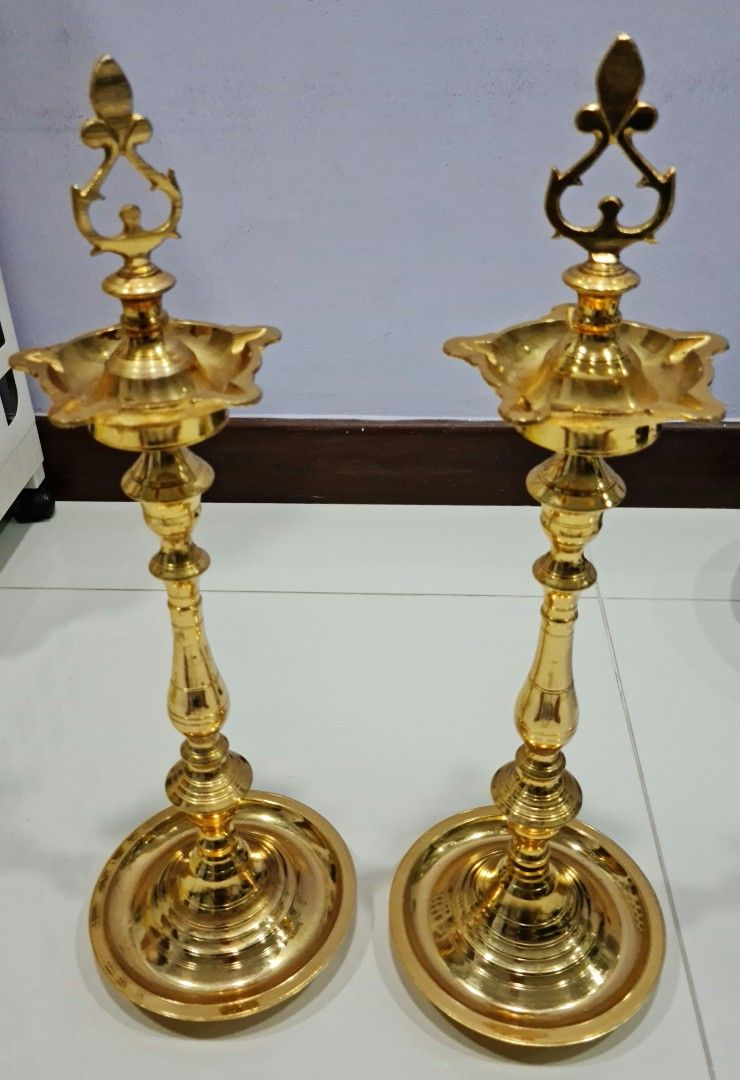 Gold plated on sale kuthu vilakku