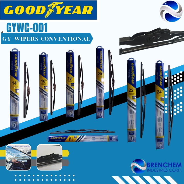 GoodYear Wipers Blade CONVENTIONAL/FLAT/AEROSTEEL High Performance