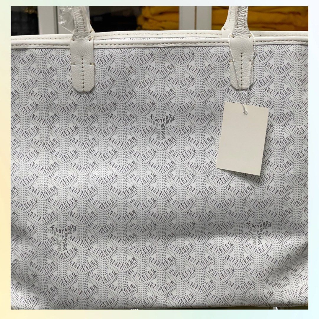 Goyard Artois Tote Bag in PM size white, Luxury, Bags & Wallets on Carousell