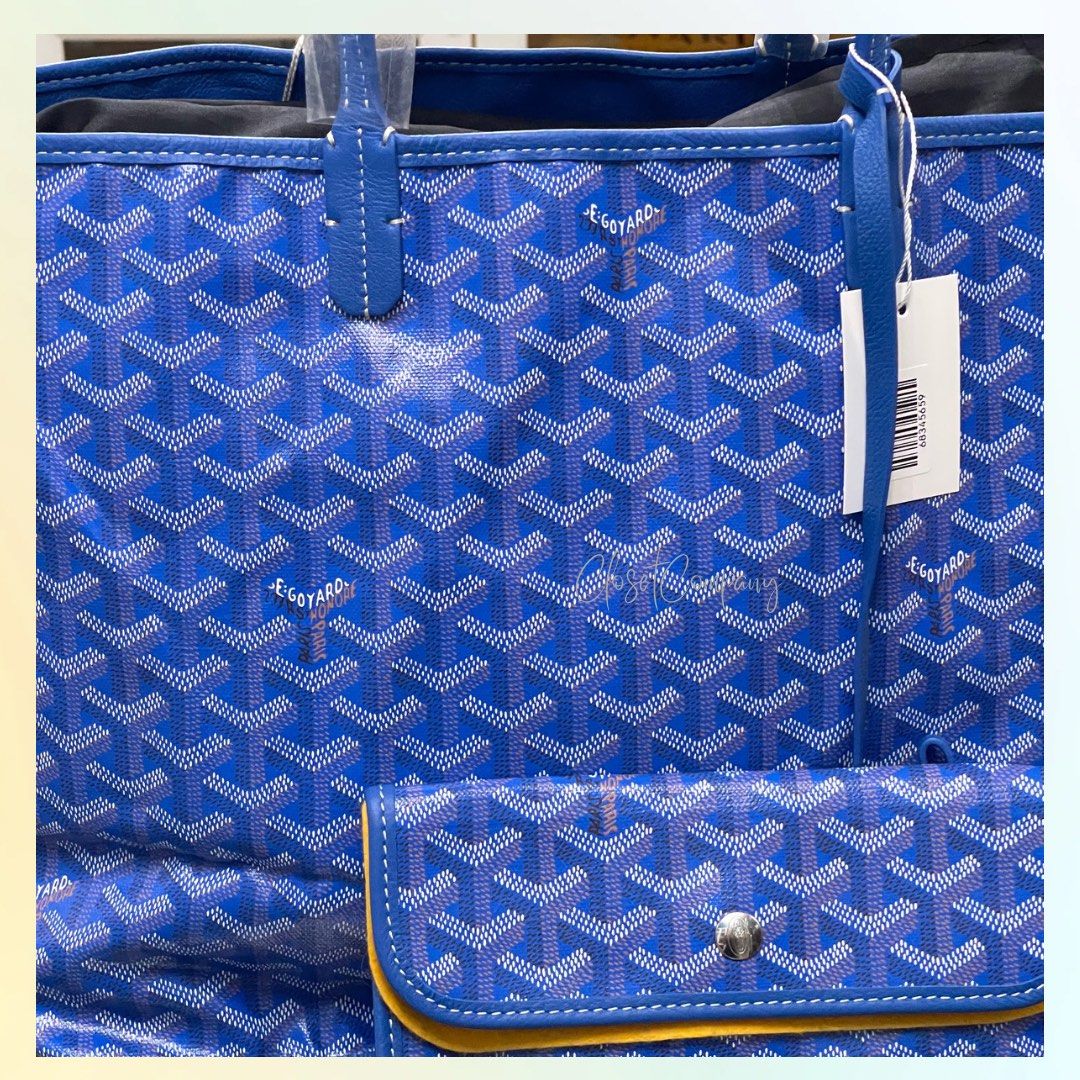 Goyard Sac Anjou PM Bleu Ciel (Blue), Luxury, Bags & Wallets on Carousell