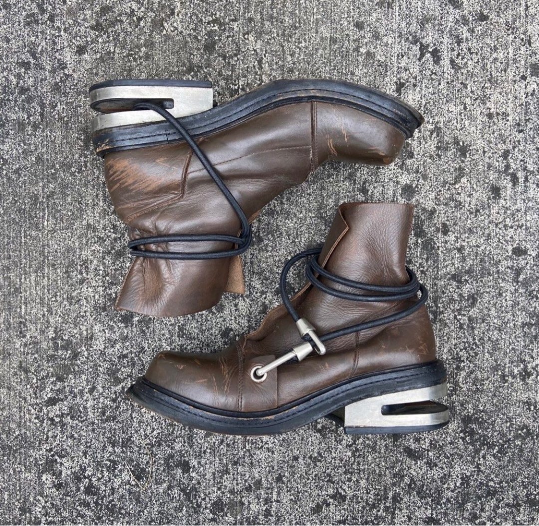 Dirk bikkembergs metal heel bungee cord boots hot sale
