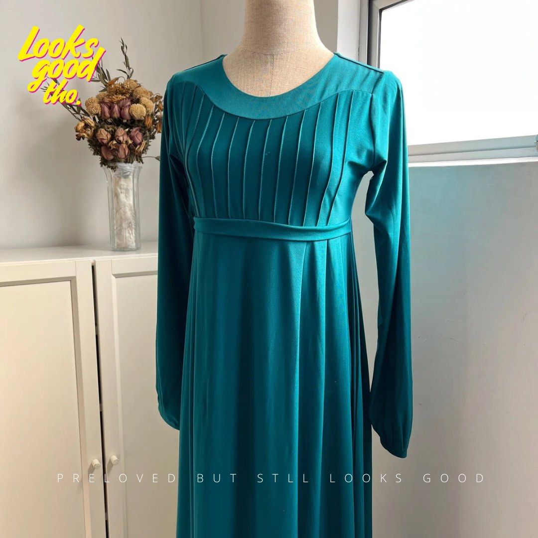 Green Empire Waist Dress