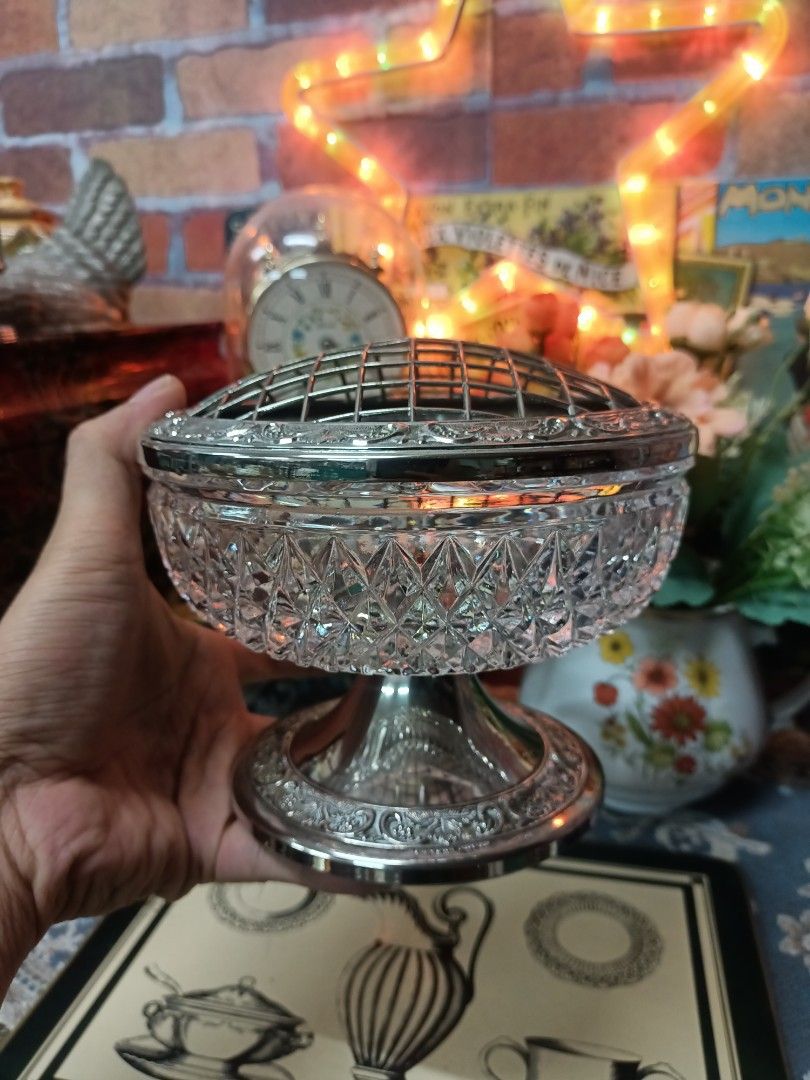 Silver plated new arrivals rose bowl