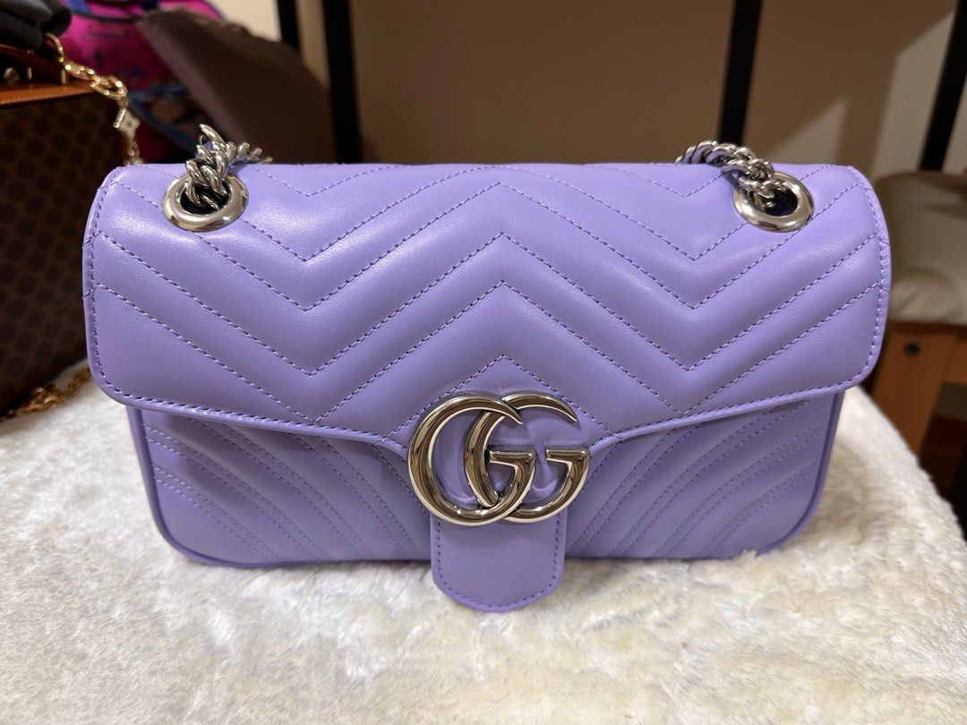 Purple gucci clearance marmont bag