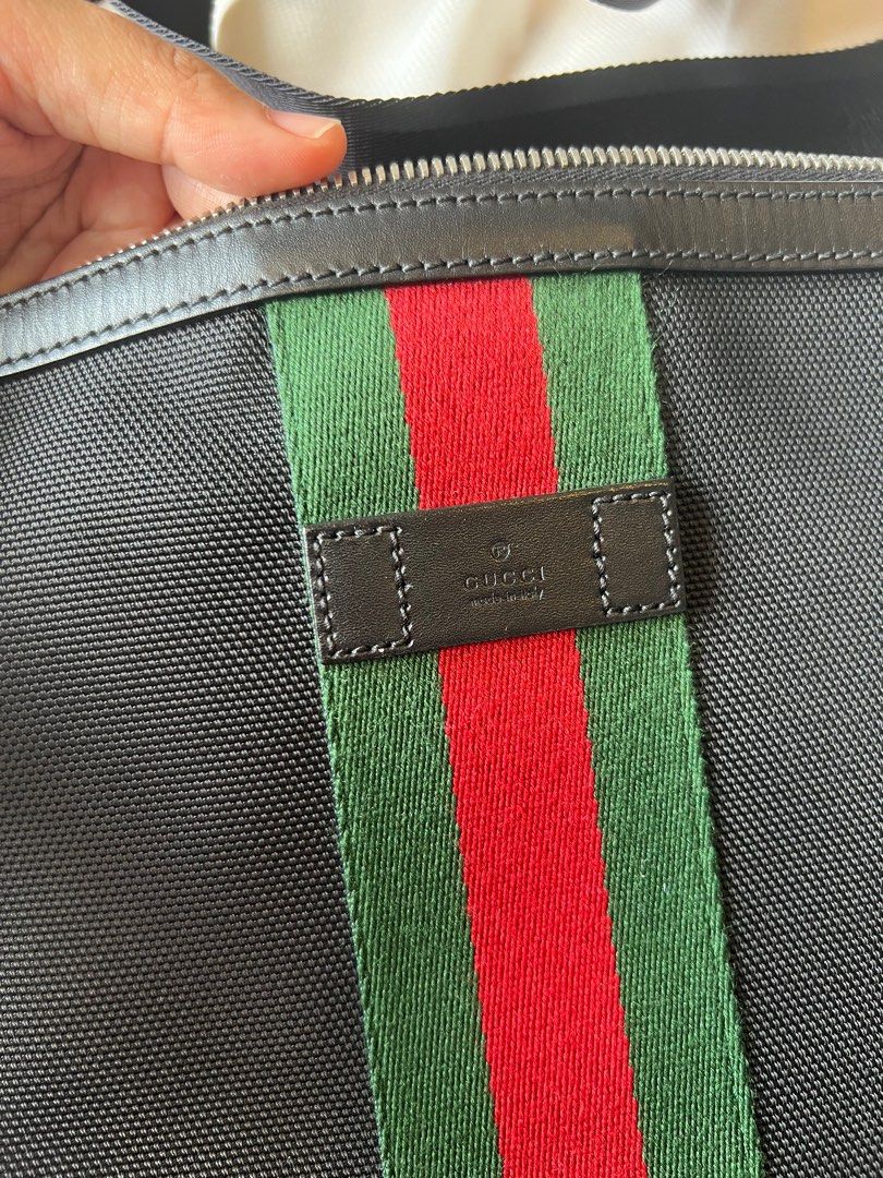 Gucci red and green stripe bag Clearance