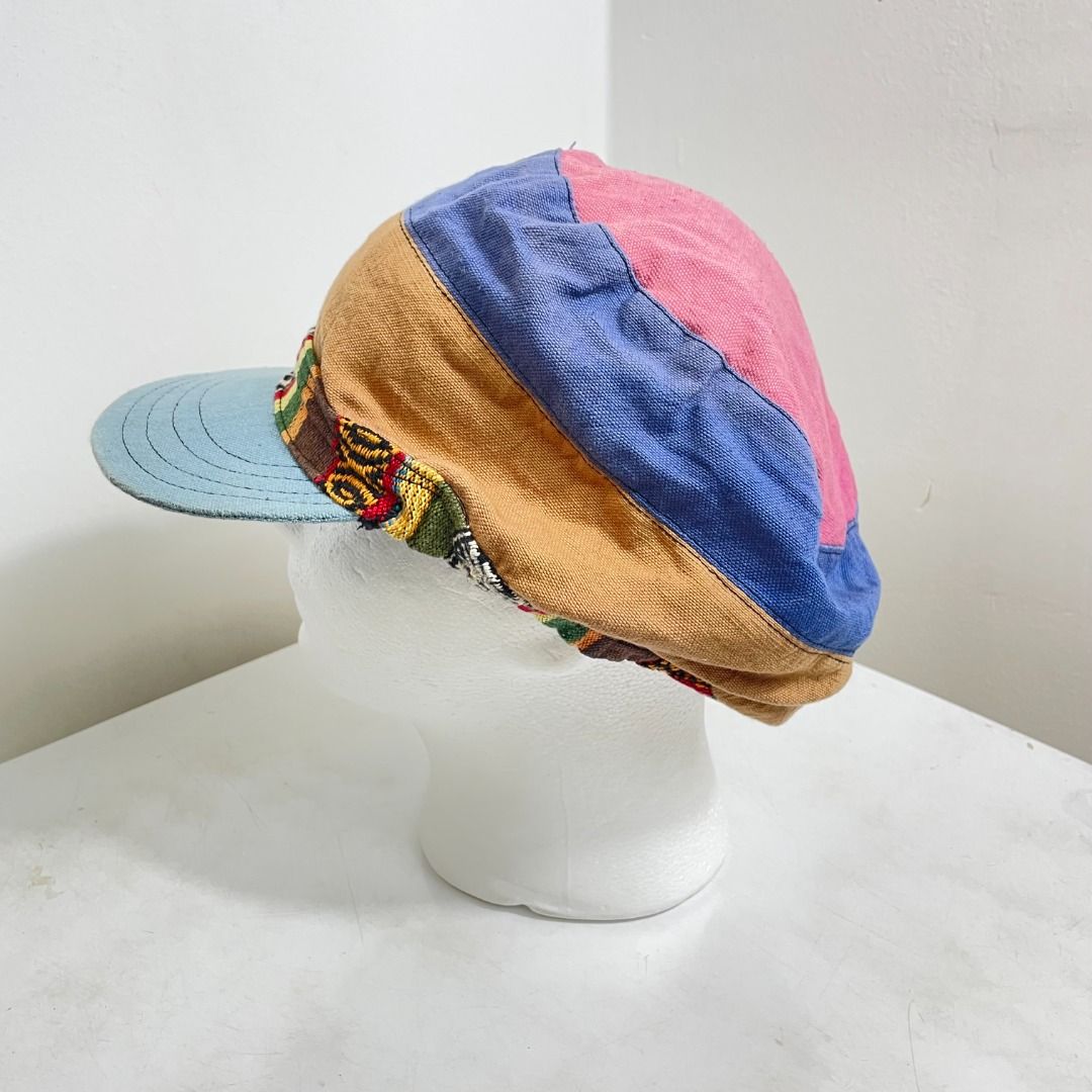 HAPPY MANIA RETRO HAT CAP TOPI PATROL REGGAE FASHION HIPPY MIX COLOR SIZE  56 - 58 CM SPORT COTTON JAPAN USA AMERICA VINTAGE, Men's Fashion, Watches &  Accessories, Cap & Hats on Carousell