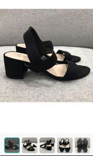 H&M heel block in Black 36 best fit slim feet size 35