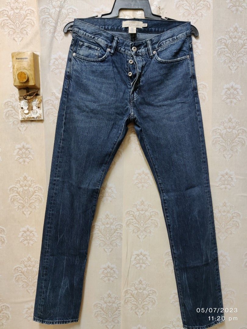 H M LOGG JEANS BUTTONFLY SLIM FIT
