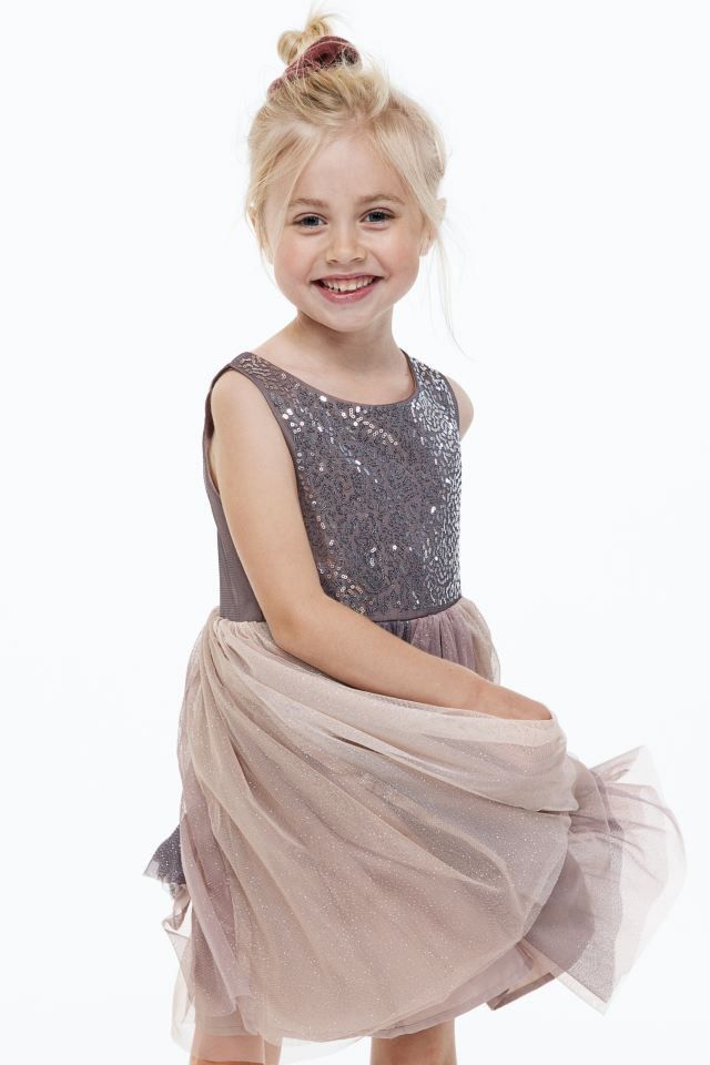 h&m sequin tulle dress H&M Sequined tulle dress, Babies & Kids, Babies & Kids Fashion on Carousell