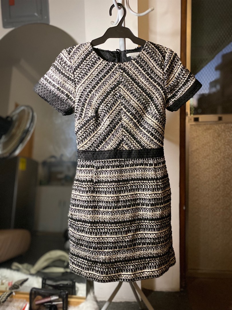 H M Small Tweed Dress Size 4 Women s Fashion Dresses Sets