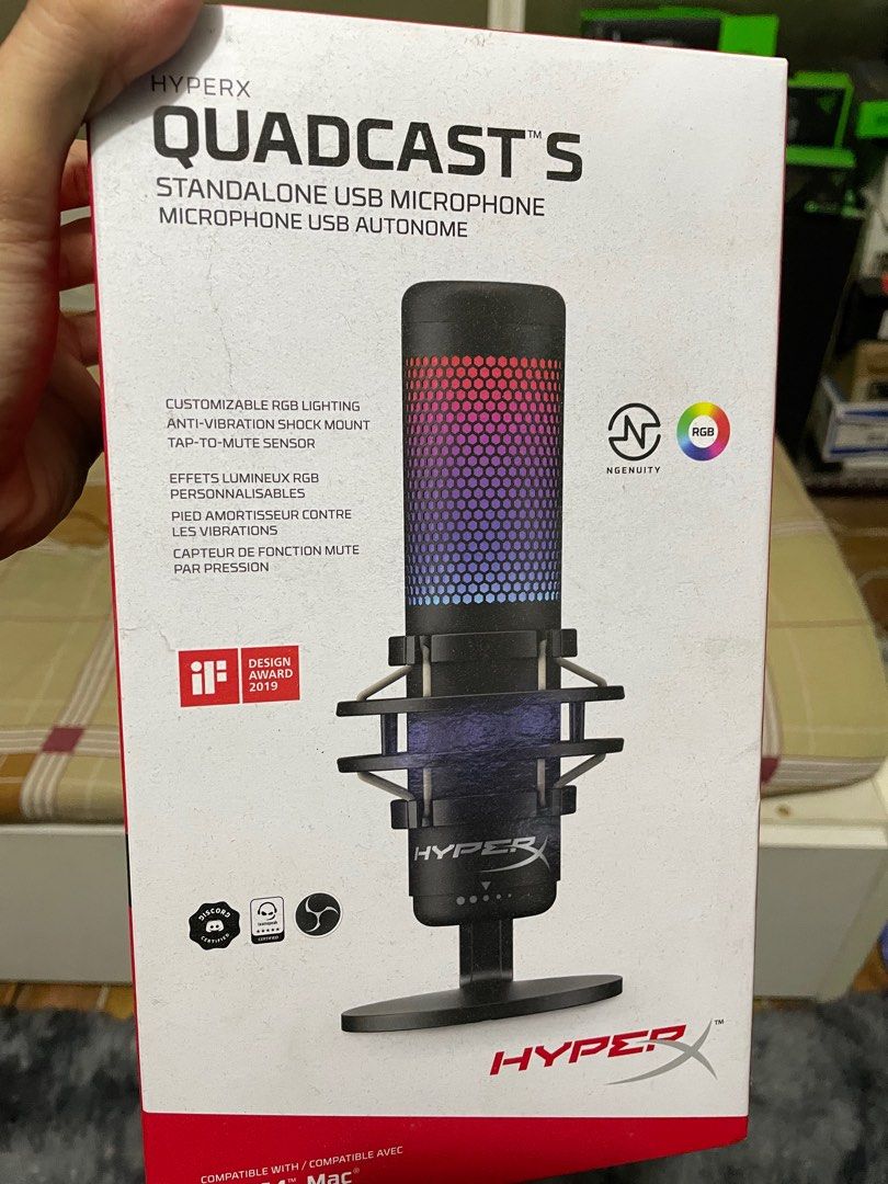 Hyper X Quadcast S, Audio, Microphones on Carousell