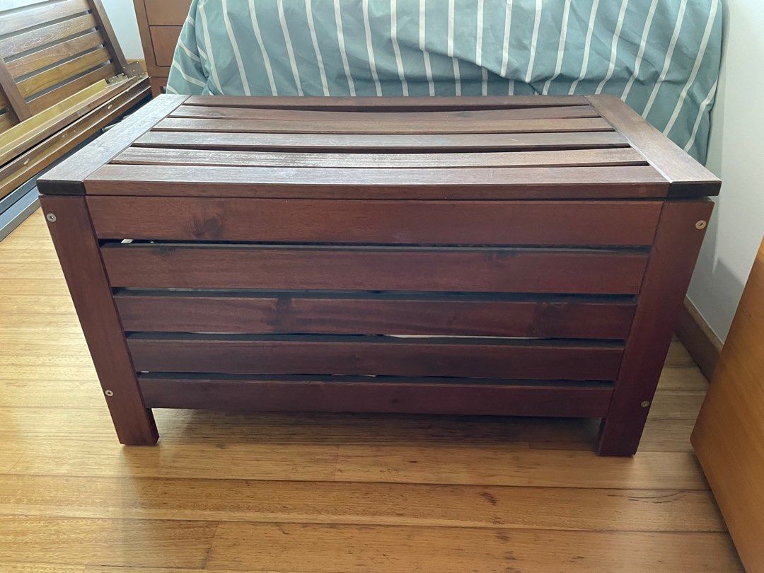 Ikea Applaro storage bench, Furniture & Home Living, Outdoor Furniture on Carousell