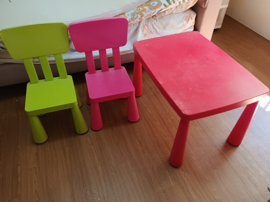 Ikea kids table and chair, Babies & Kids, Baby Nursery & Kids Furniture