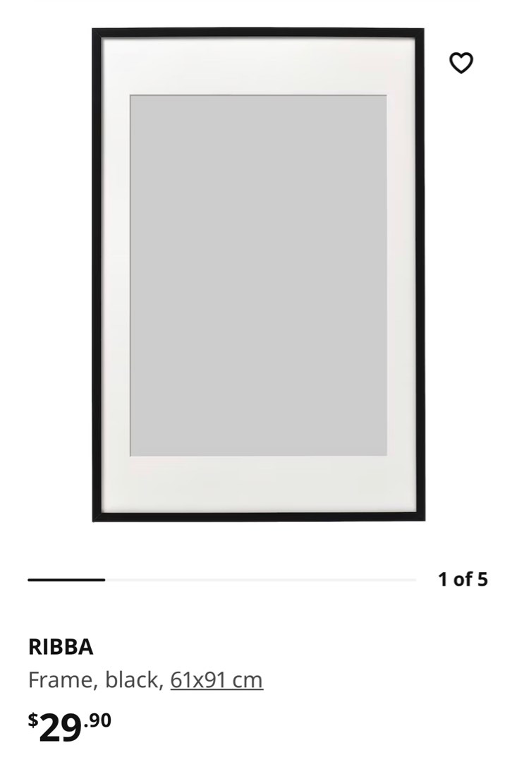 Ikea RIBBA frame, Furniture & Home Living, Home Decor, Frames