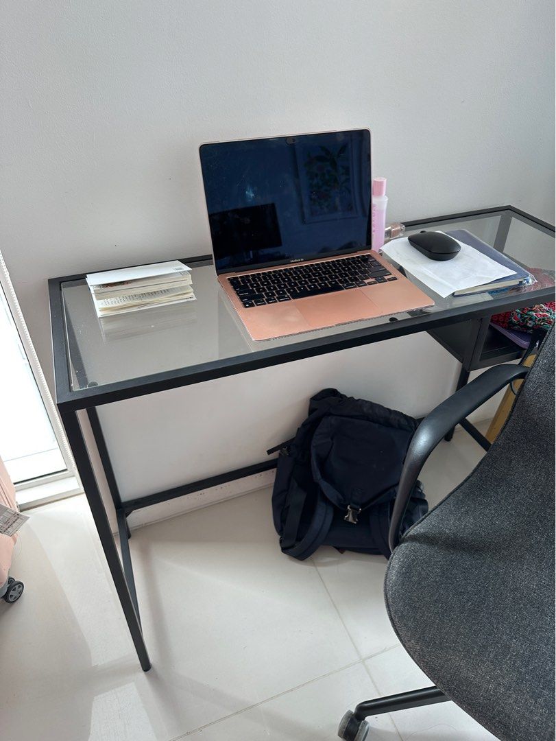 Ikea Vittsjo desk, Furniture & Home Living, Furniture, Tables & Sets on