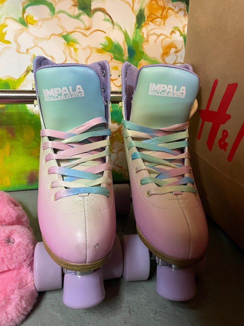 Impala roller skates (unicorn colour), 女裝, 鞋, 拖鞋 Carousell
